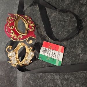 Original Red and Black Venetian Mask